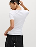 Cotton Rich Ribbed Slim Fit T-Shirt