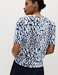 Cotton Modal Blend Printed T-Shirt
