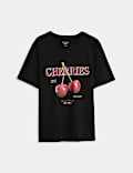 Pure Cotton Cherries Graphic T-Shirt