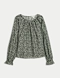 Lyocell Rich Printed Blouse