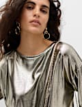 Metallic Relaxed T-Shirt