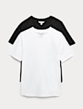 Lot de 2 t-shirts 100 % coton