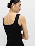 2 Pack Cotton Rich Square Neck Vests