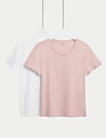 2pk Pure Cotton T-Shirt