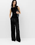 Velvet Twist Off The Shoulder Vest