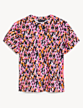 Camiseta moderna 100% algodón estampada