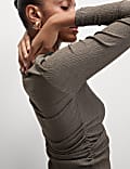 Textured Ruched Top