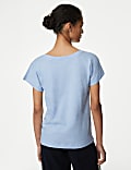 Pure Cotton Everyday Fit Slash Neck T-shirt