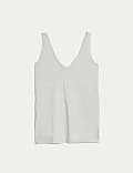 Relaxed Fit V-Neck Vest