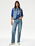 Pure Cotton Slogan Sweatshirt