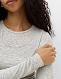 Double Layer Ruched Side Top