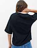 Pure Cotton Double Layer Boxy T-Shirt