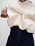 Cotton Rich Bubble Hem Hoodie