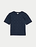 T-shirt en coton à motif brodé