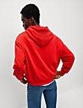 Sudadera con capucha de algodón con texto
