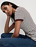 T-shirt en coton à rayures