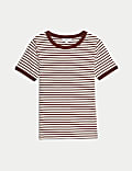 T-shirt en coton à rayures