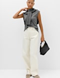 Textured Funnel Neck Cosy Vest