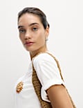 Pure Cotton Graphic Oversized T-Shirt