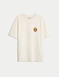 Pure Cotton Graphic Oversized T-Shirt