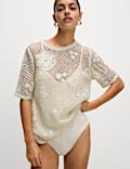 Crochet Sparkly T-Shirt