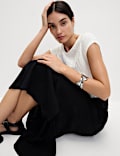 Short Sleeve Textured Top