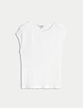 Short Sleeve Textured Top
