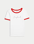 Pure Cotton England Slim Fit Ringer Tee