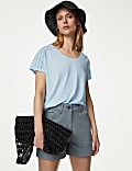 Linen Rich Broderie Top