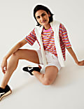 Pure Cotton Striped T-Shirt