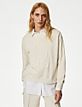 Pure Cotton Slogan Sweatshirt
