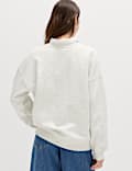 Cotton Rich Slogan Sweatshirt