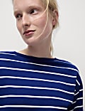 Bavlněn&yacute; pruhovan&yacute; top z čist&eacute; bavlny