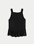 Textured Shirred Cami Top