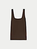 Pure Cotton Square Neck Vest Top