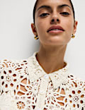 Crochet Collared Shirt
