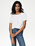 T-Shirt με κέντημα από 100% βαμβάκι