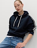 Pure Cotton Side Stripe Hoodie