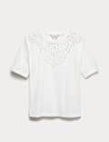 Pure Cotton Embellished 'Lucky' T-Shirt