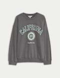 Cotton Rich California Slogan Sweatshirt