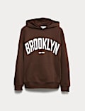 Cotton Rich Slogan Hoodie