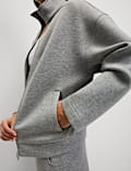 Scuba High Neck Zip Up Sweatshirt