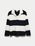 Polo de rugby confortable à rayures