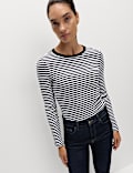 Cotton Rich Ribbed Top