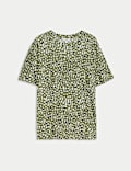 Cotton Modal Blend Printed T-Shirt