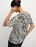 Cotton Modal Blend Printed T-Shirt