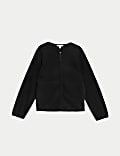 Sweatshirt mit Rundhalsausschnitt und Reißverschluss