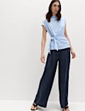 Sleeveless Knot Detail Top