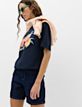 Pure Cotton Oversized Graphic T-Shirt