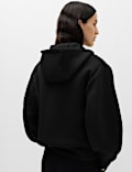 Hoodie met rits van duikpakmateriaal